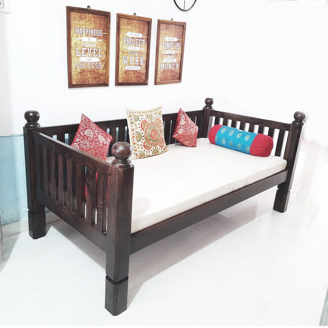 wooden view diwan bed